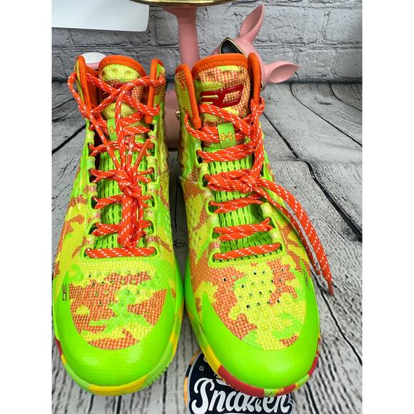 Under Armour Sour Patch Kids Curry 1 Mens 8.5 Green Candy Basketball Shoes NEW main image 7